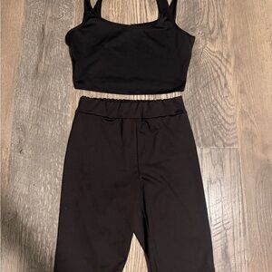 Women's Black Two-Piece Set